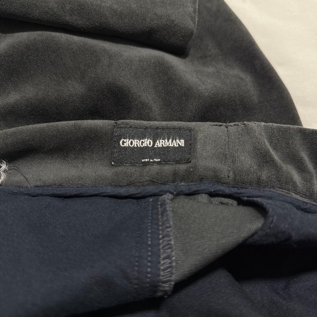 Giorgio Armani ノータックスラックス ピケ素材 イタリア製