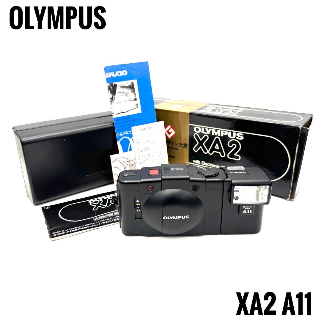 ❁完動/美品❁OLYMPUS オリンパス XA2 A11付き フィルムカメラ