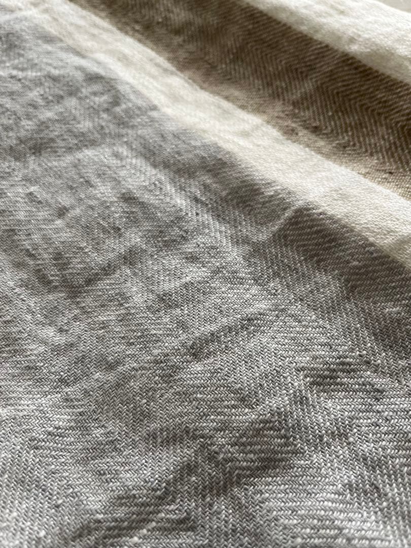 LIBECO リネン　ブランケット　バスタオル　ベルジャン　オイスター