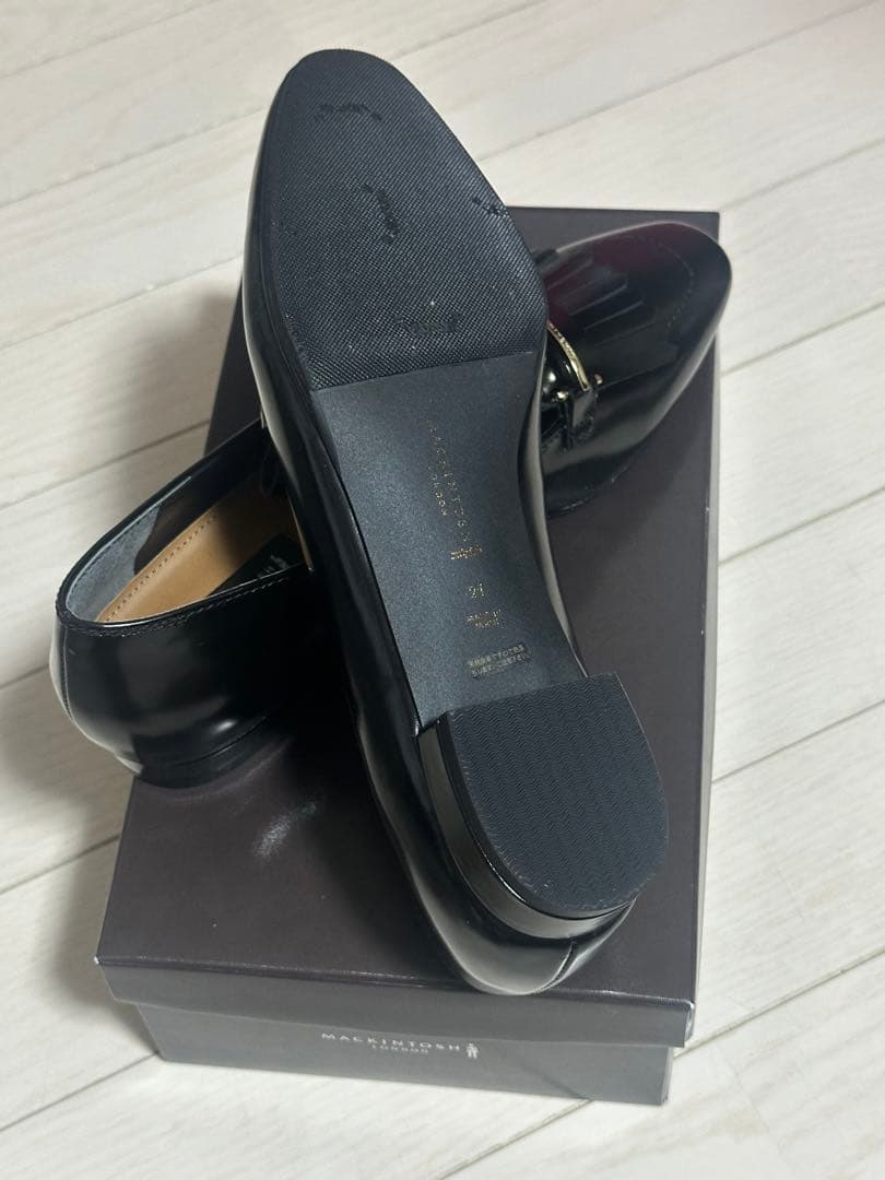 ⭐︎新品未使用⭐︎MACKINTOSH LONDON 黒　ローファー　24㎝