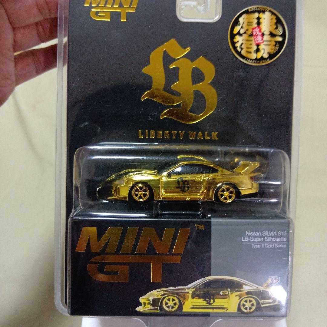 MINI GT LBWK 原宿限定 S15 シルビア ゴールドメッキ　新品未開封