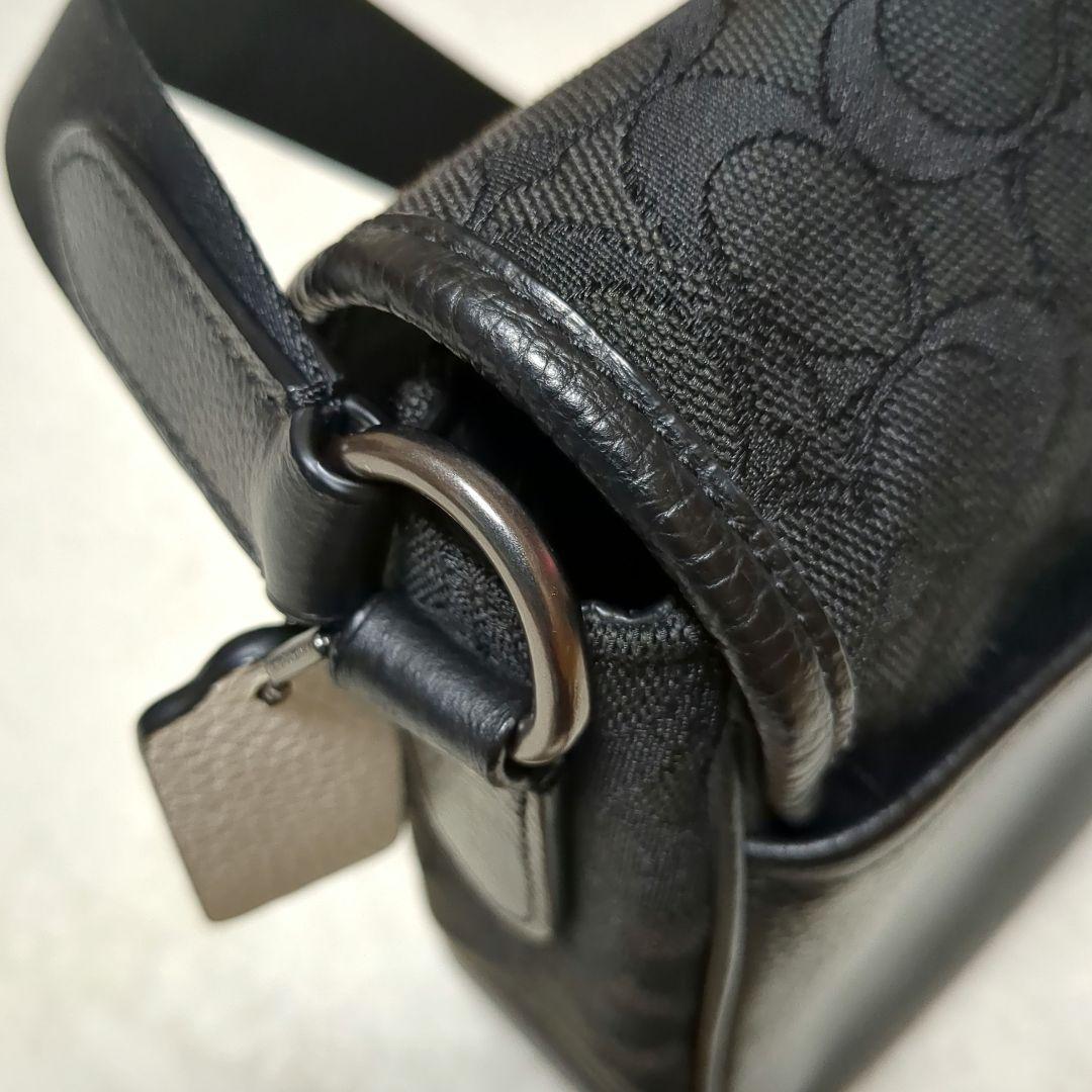 極美品 COACH トンプソン シグネチャー ショルダーバック　C5387