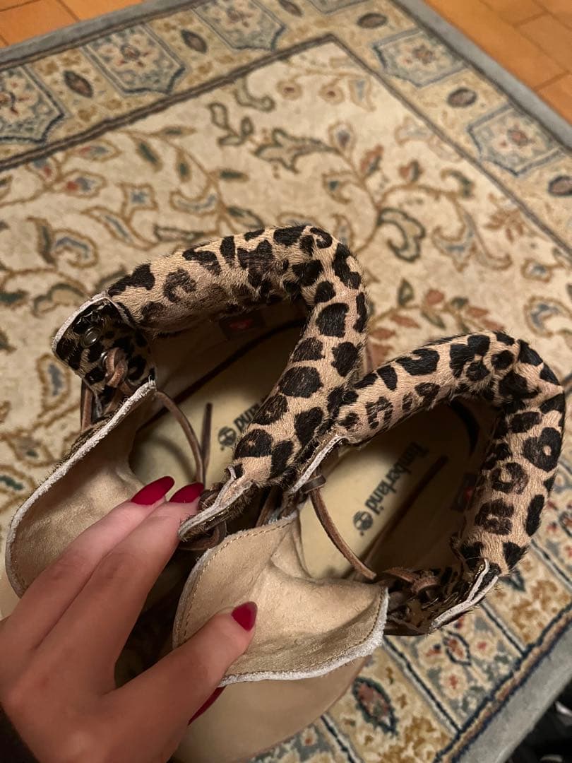 Timberland プレミアム 6インチ ブーツ レディース　ヒョウ柄