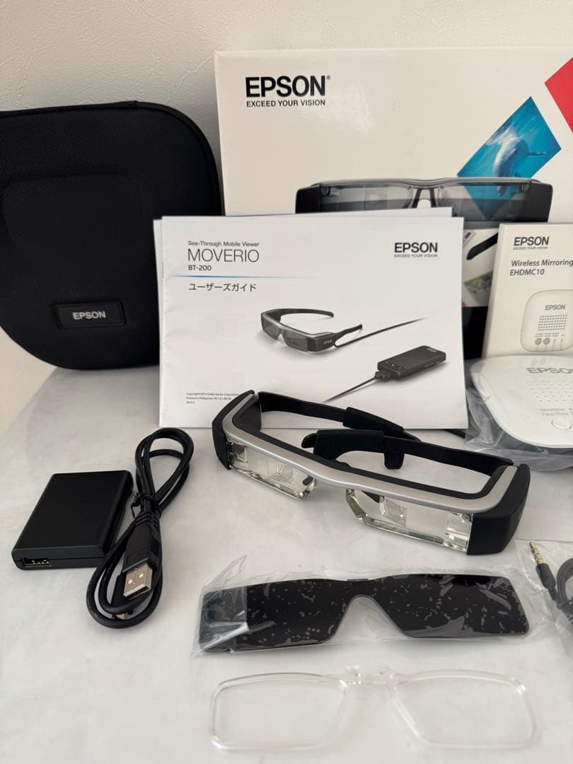 【極美品】EPSON MOVERIO BT-200AV + EHDMC10