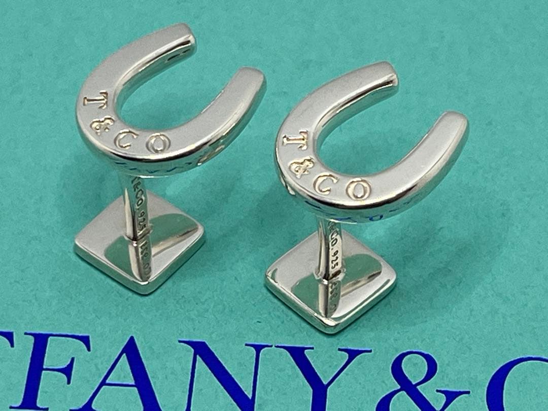 c460 希少　美品　ティファニー　ホースシュー　カフス　カフリンクス　925蹄