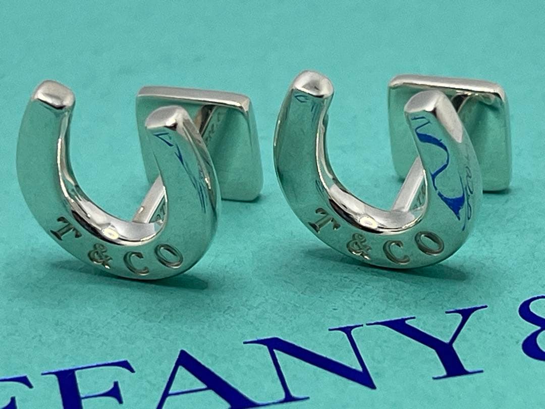 c460 希少　美品　ティファニー　ホースシュー　カフス　カフリンクス　925蹄