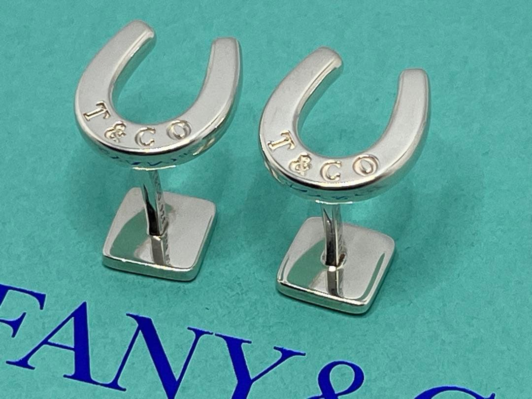 c460 希少　美品　ティファニー　ホースシュー　カフス　カフリンクス　925蹄