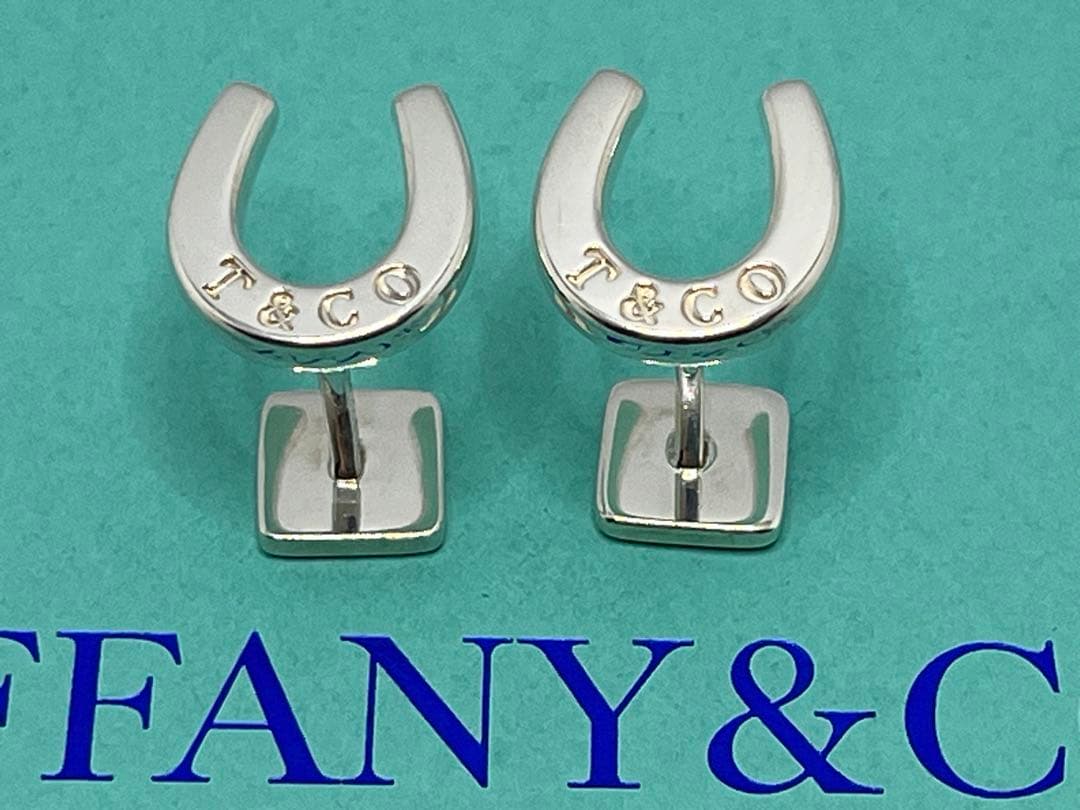 c460 希少　美品　ティファニー　ホースシュー　カフス　カフリンクス　925蹄