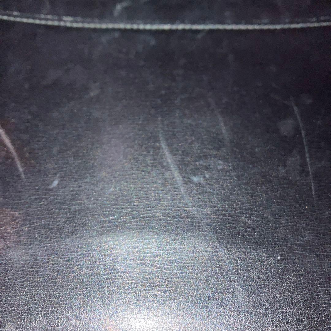 GUCCI オールドグッチ　レザー　ブラック　ターンロック　フォーマルバッグ