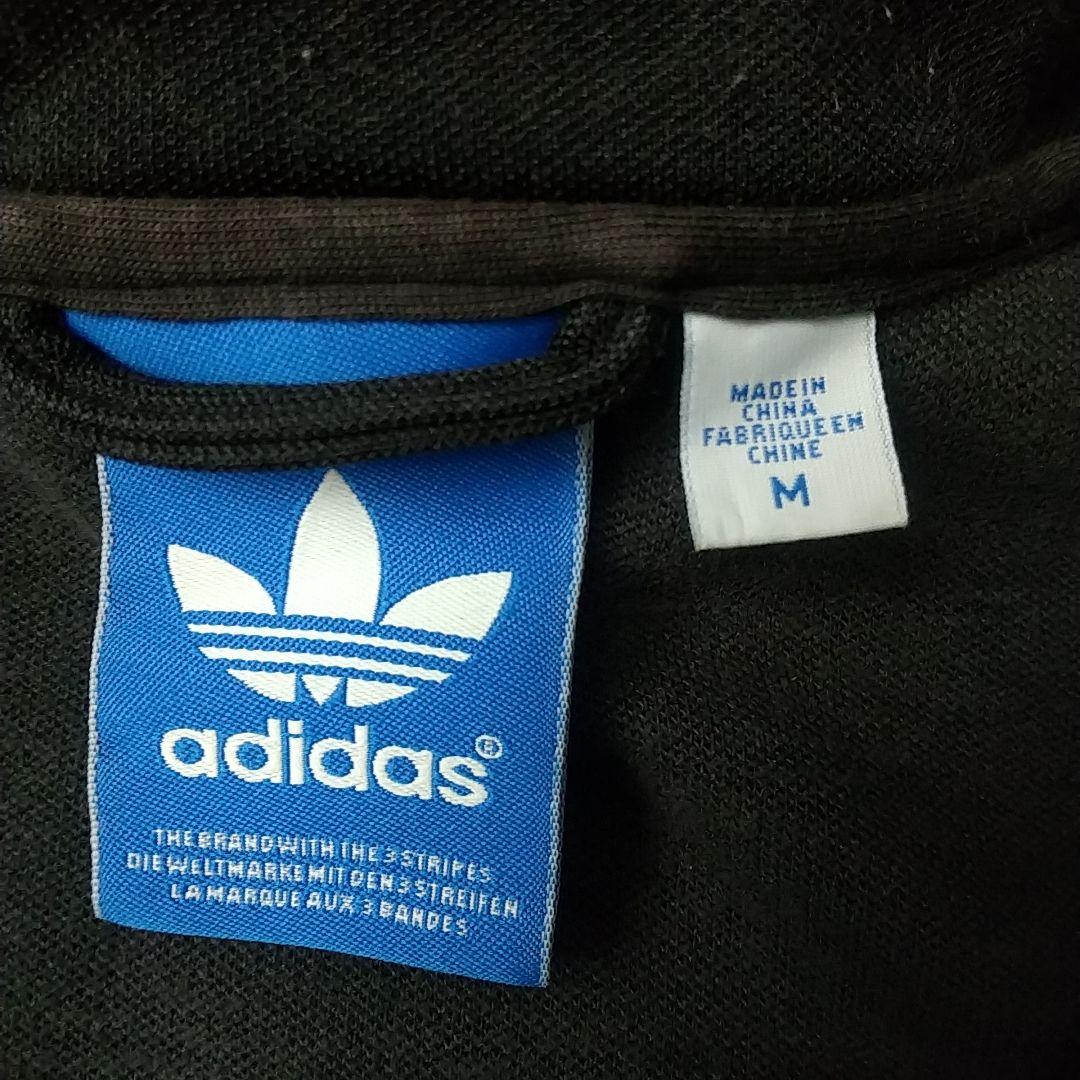 希少コラボ☆アディダス×ベスパ 刺繍ロゴ オールブラック トラックジャケット M