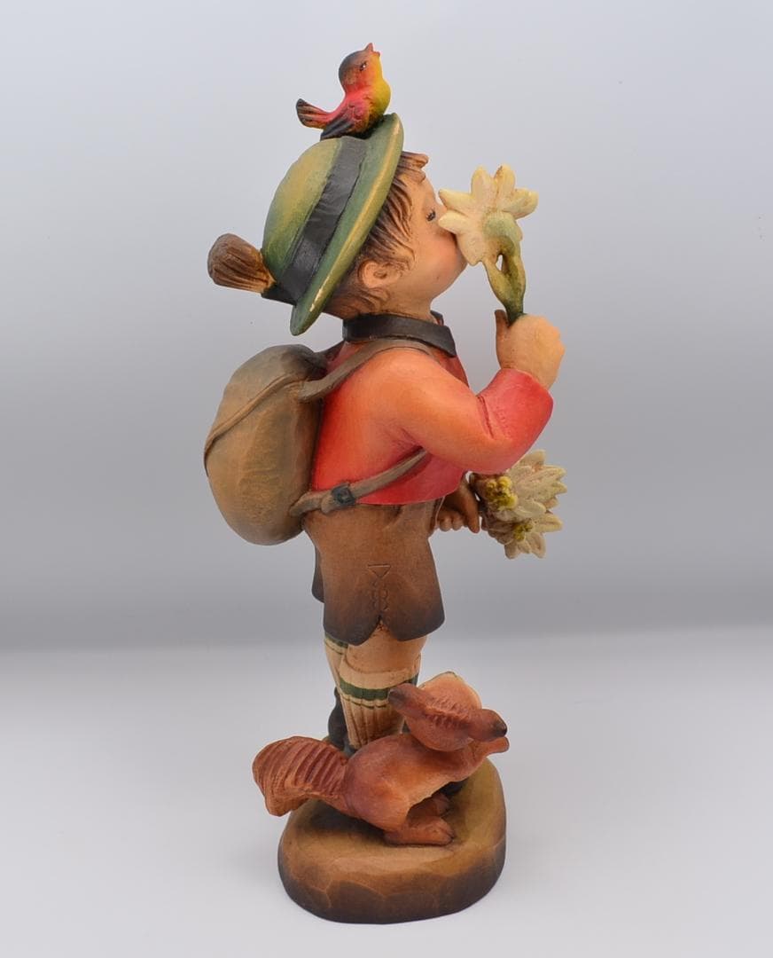 黄金の花　アンリ　ANRI　サラケイ　木彫り人形　イタリア　高さ27ｃｍ　レア