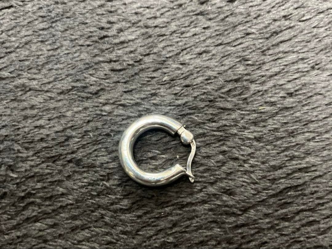 TOMWOOD シルバー フープピアス 片耳用　0705