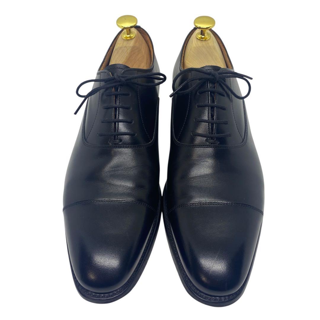 スコッチグレイン　24cm RF-2000 ストレートチップ 革靴 黒 ブラック