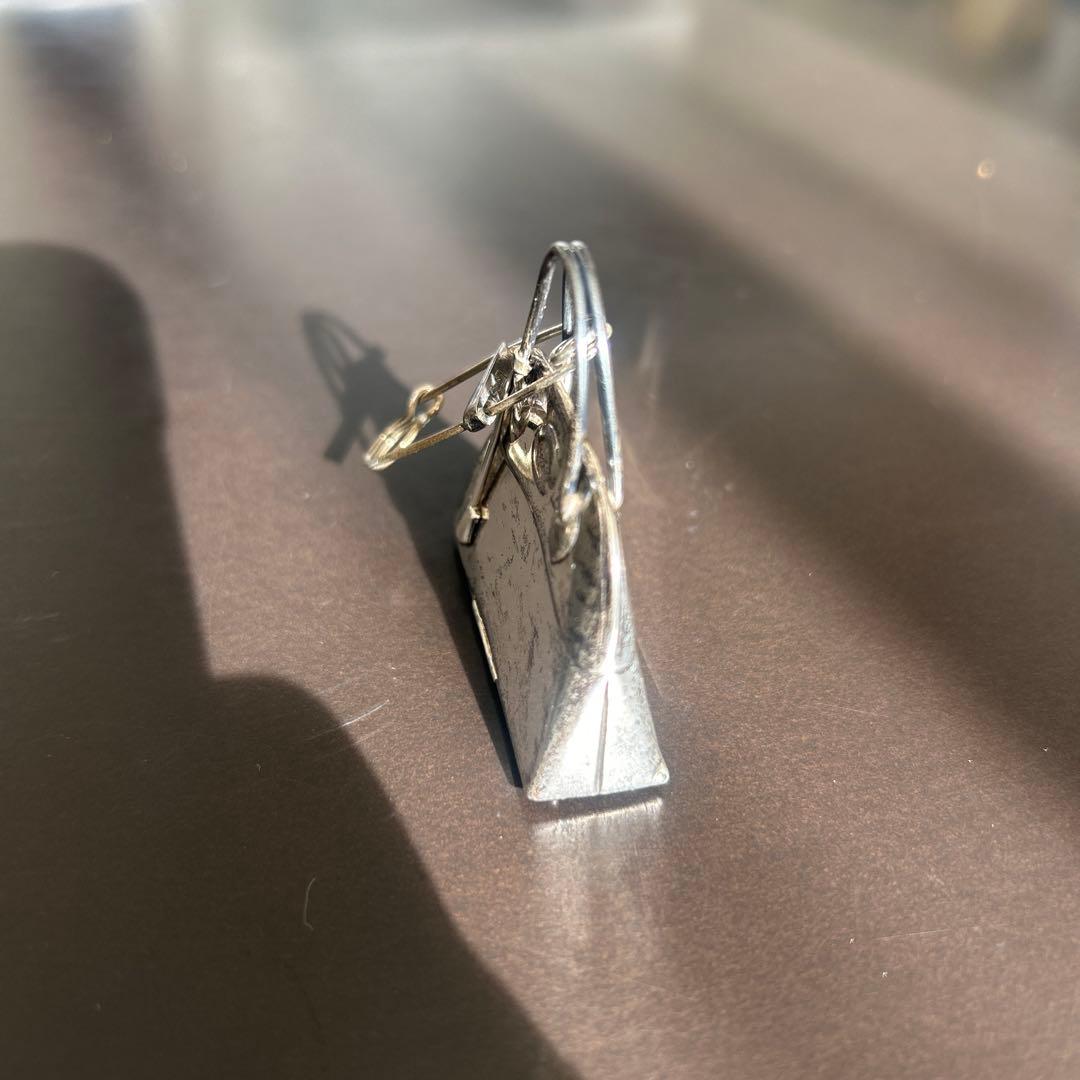 エルメス　ヴィンテージ　ボリード　ピルケース　ブローチ　シルバー