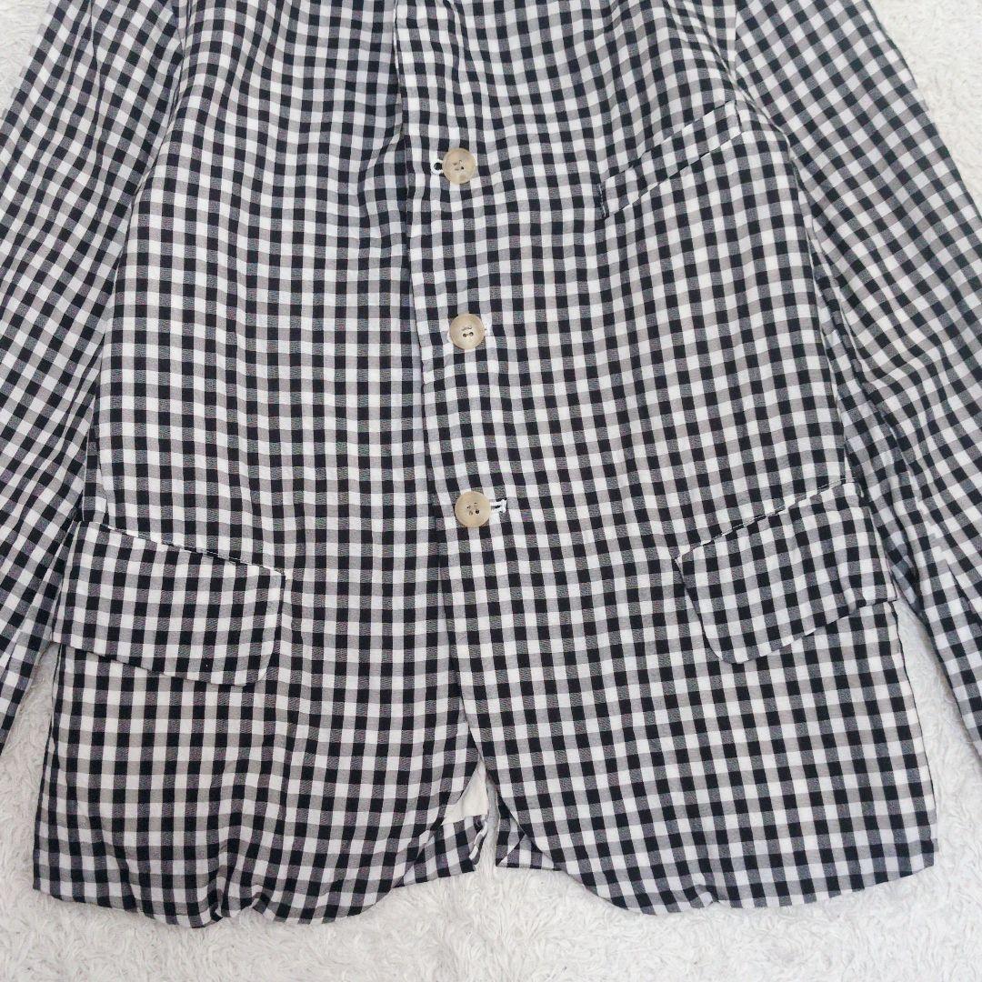 オールドマンズテーラー　テーラードジャケット　ギンガムチェック　コットンシルク