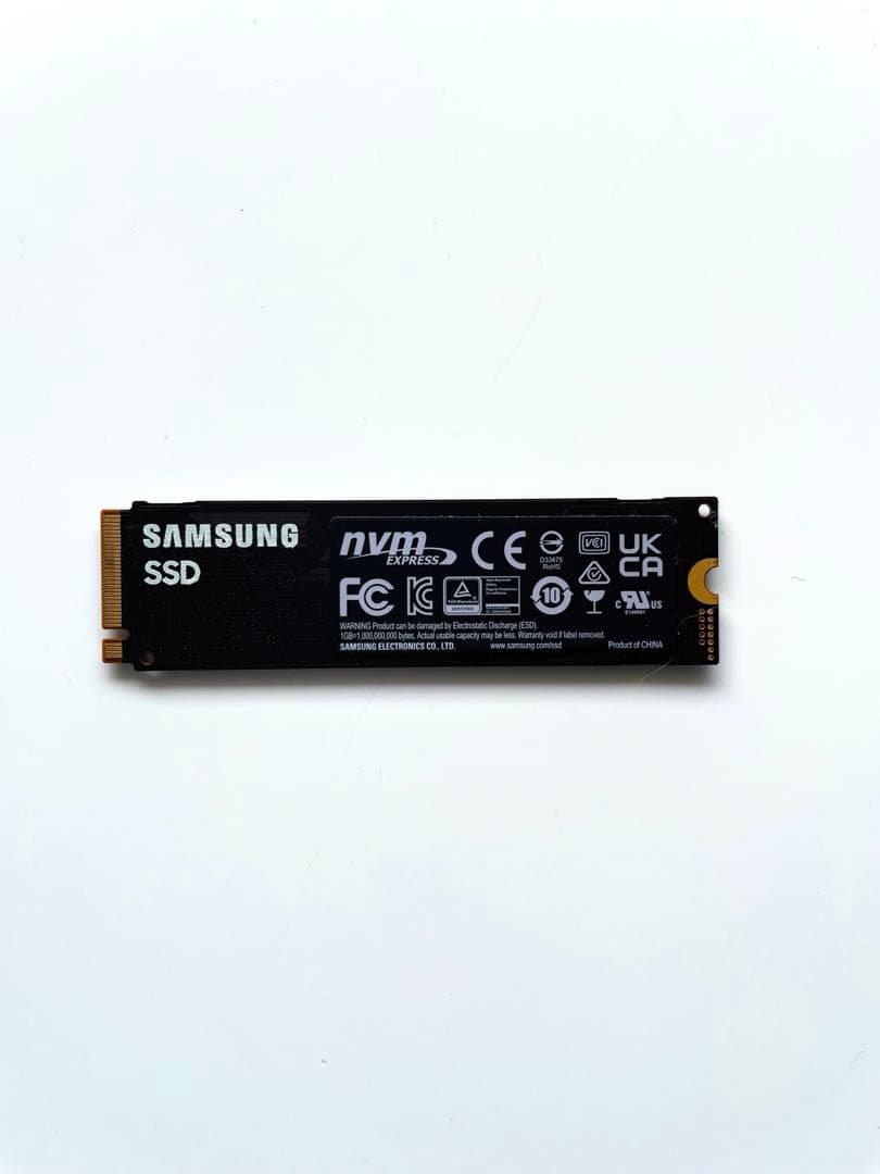 SAMSUN M.2 2280 NVMe SSD 1TB 中古品