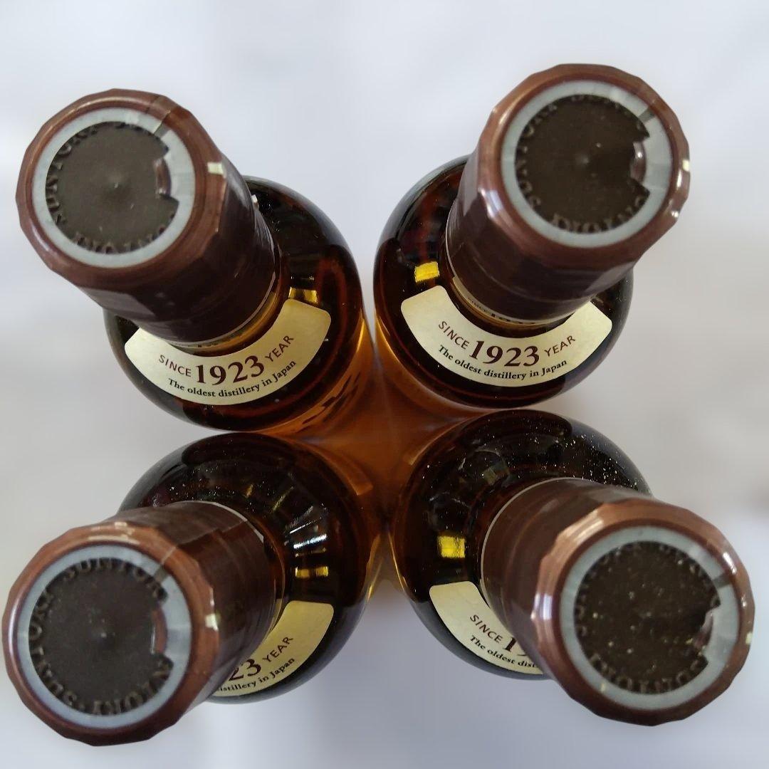 サントリーシングルモルトウイスキー 山崎 180ml4本セット