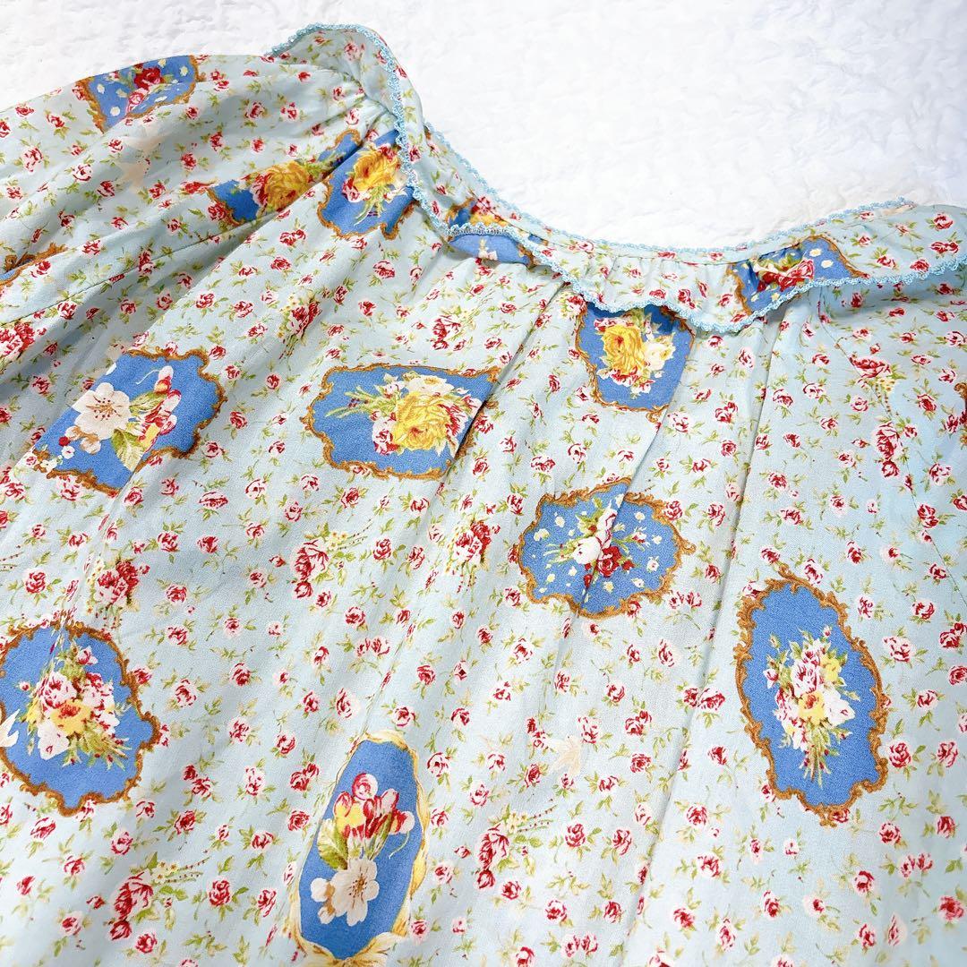 極美品✨PINKHOUSE フェリーチェチュニック　ピコフリル　ワンピース