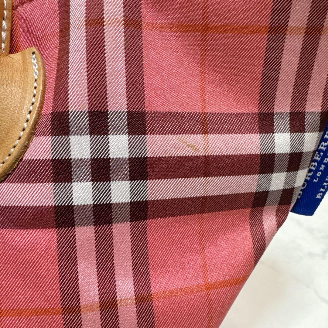 Burberryバーバリーブルーレーベル トートバッグ ピンク