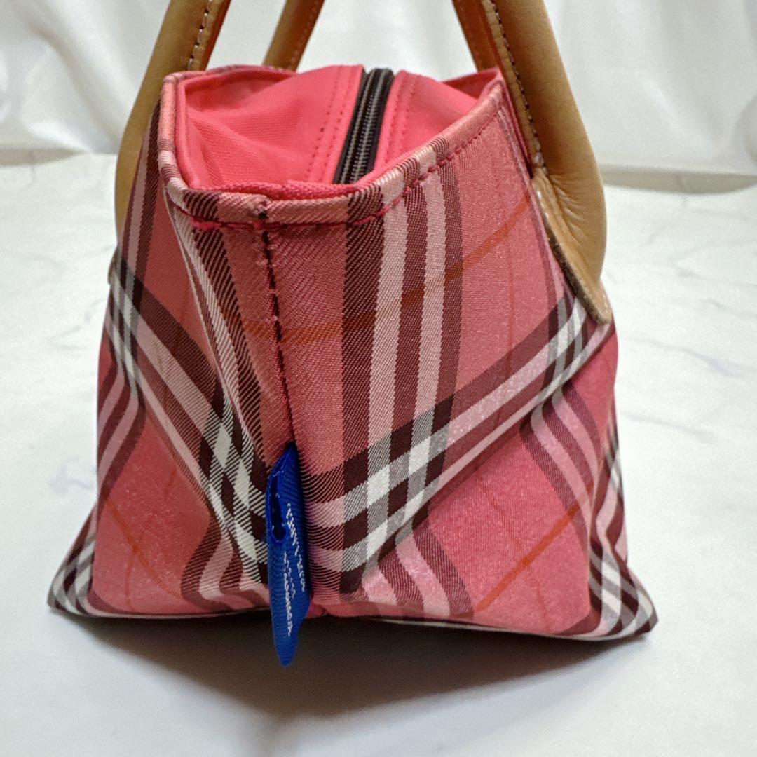 Burberryバーバリーブルーレーベル トートバッグ ピンク