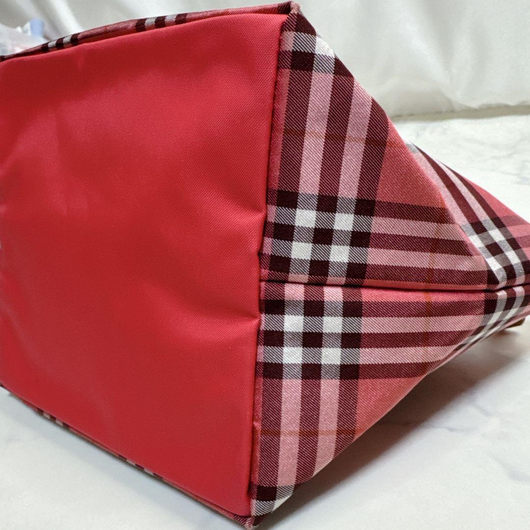 Burberryバーバリーブルーレーベル トートバッグ ピンク