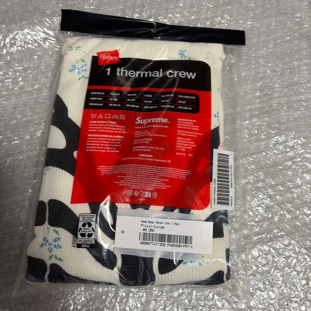 Supreme®/Hanes® Bones Thermal Crew サイズL