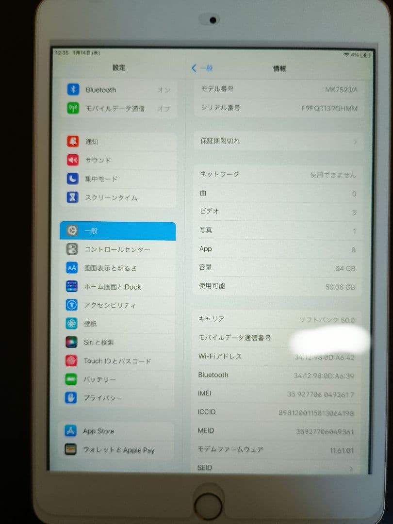 iPad mini×2 中古動作品