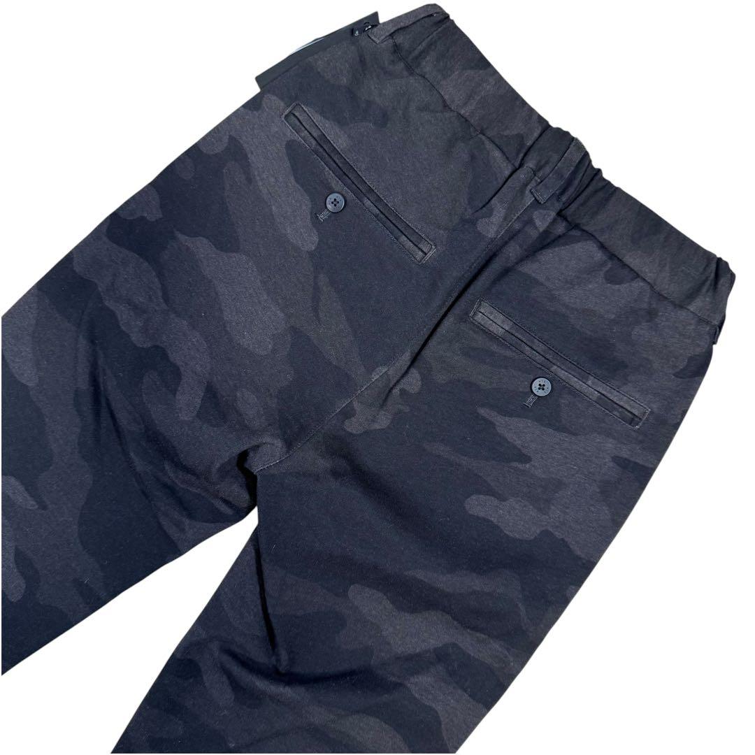 【新品】wjkダブルジェイケイ/ピンタックイージースラックス/ブラックカモS