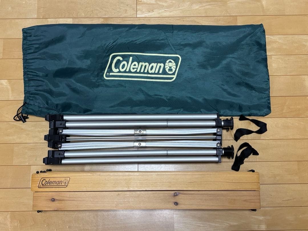 コールマン Coleman ナチュラル ウッド ロール テーブル 110