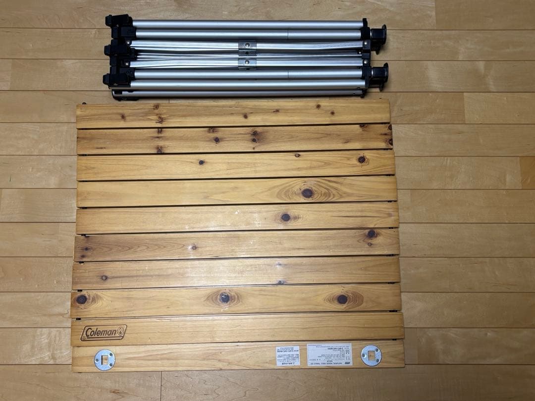 コールマン Coleman ナチュラル ウッド ロール テーブル 110