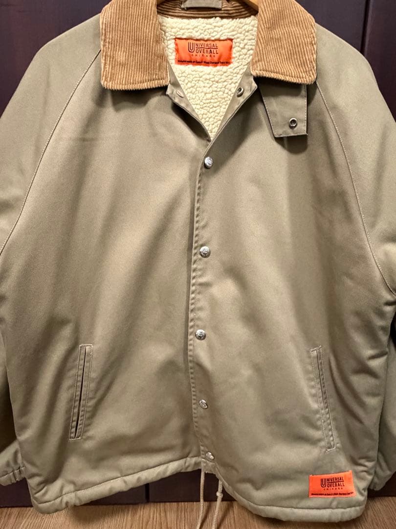 【別注】ユニバーサルオーバーオール×ジーンズファクトリー ボアコーチジャケット
