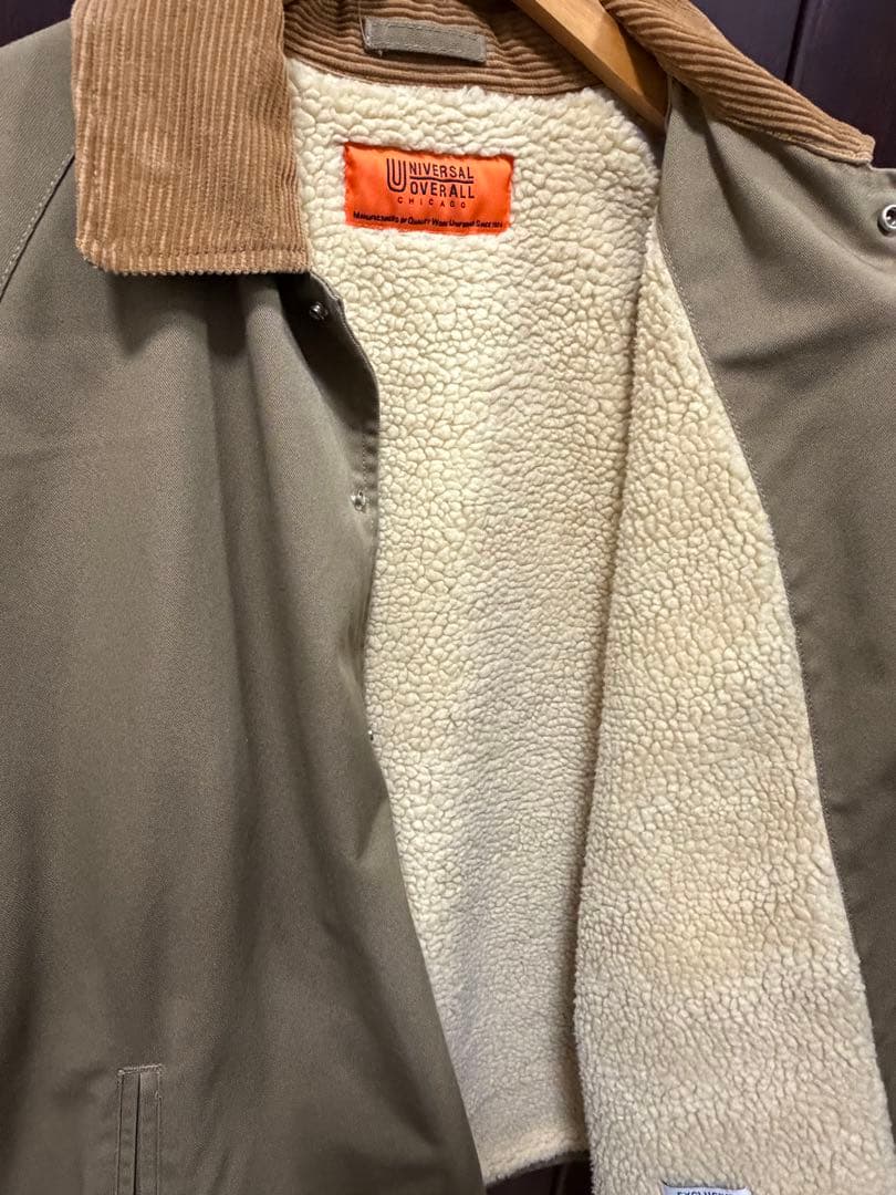 【別注】ユニバーサルオーバーオール×ジーンズファクトリー ボアコーチジャケット