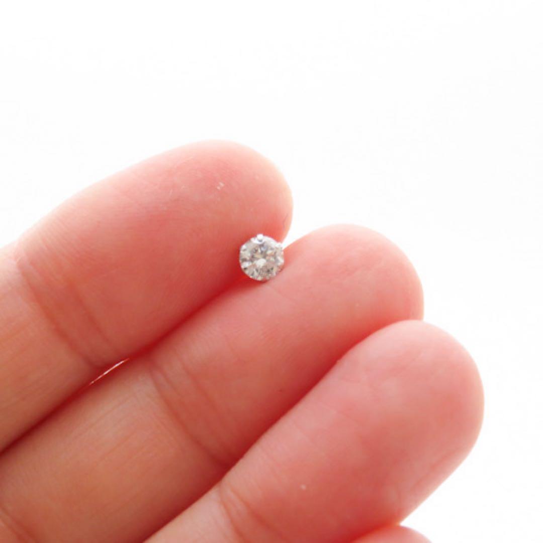 ⭐*︎様 【本物保証】Pt900 天然ダイヤモンド 0.258ct 片耳ピアス