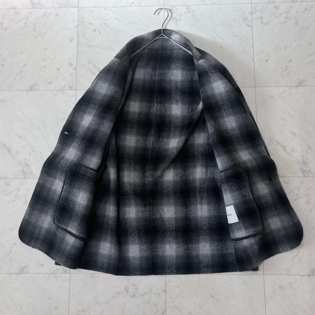 極美品 スピックアンドスパン 24AW ゆったり ウールミックスリバージャケット