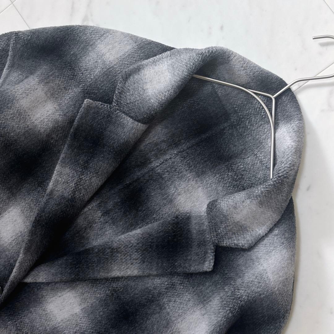 極美品 スピックアンドスパン 24AW ゆったり ウールミックスリバージャケット