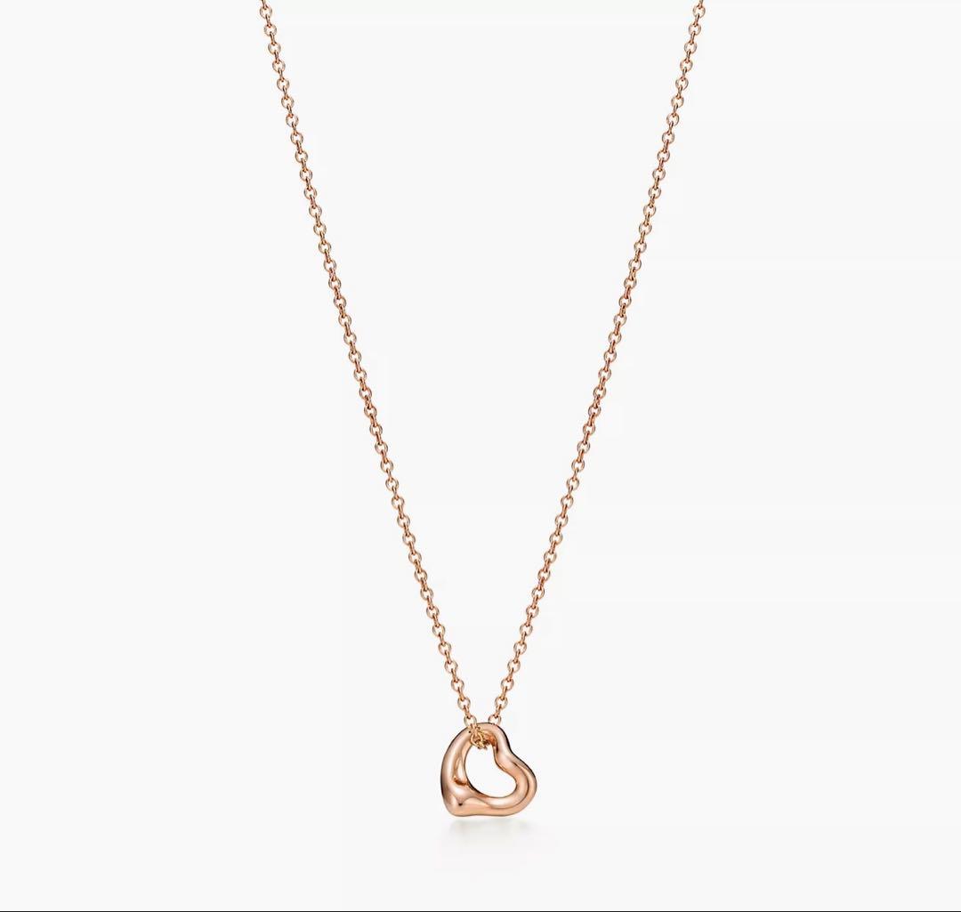 Tiffany＆co オープンハートペンダント ピンクゴールド