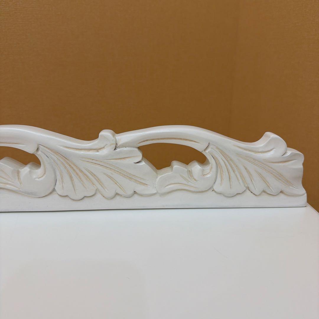 ロココ調 アンティーク風 猫脚 チェスト 4段 姫系 白家具