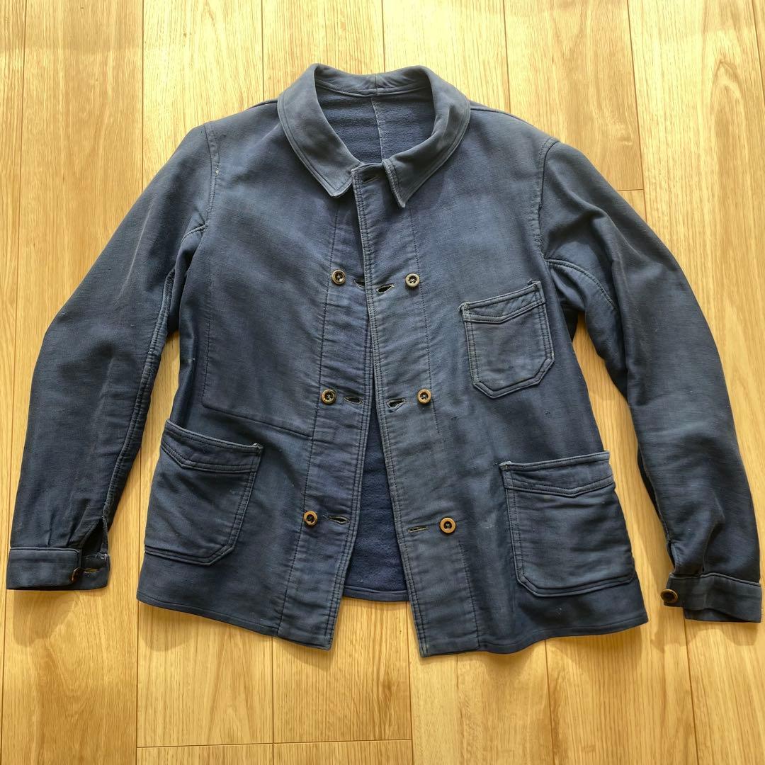 ジャケット・アウター French double breasted moleskin jacket