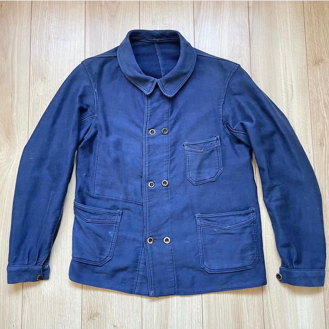 ジャケット・アウター French double breasted moleskin jacket