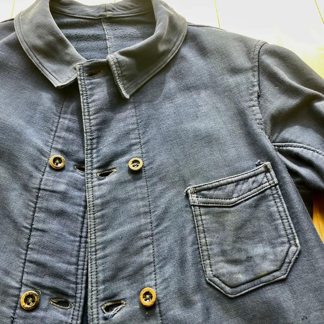 ジャケット・アウター French double breasted moleskin jacket