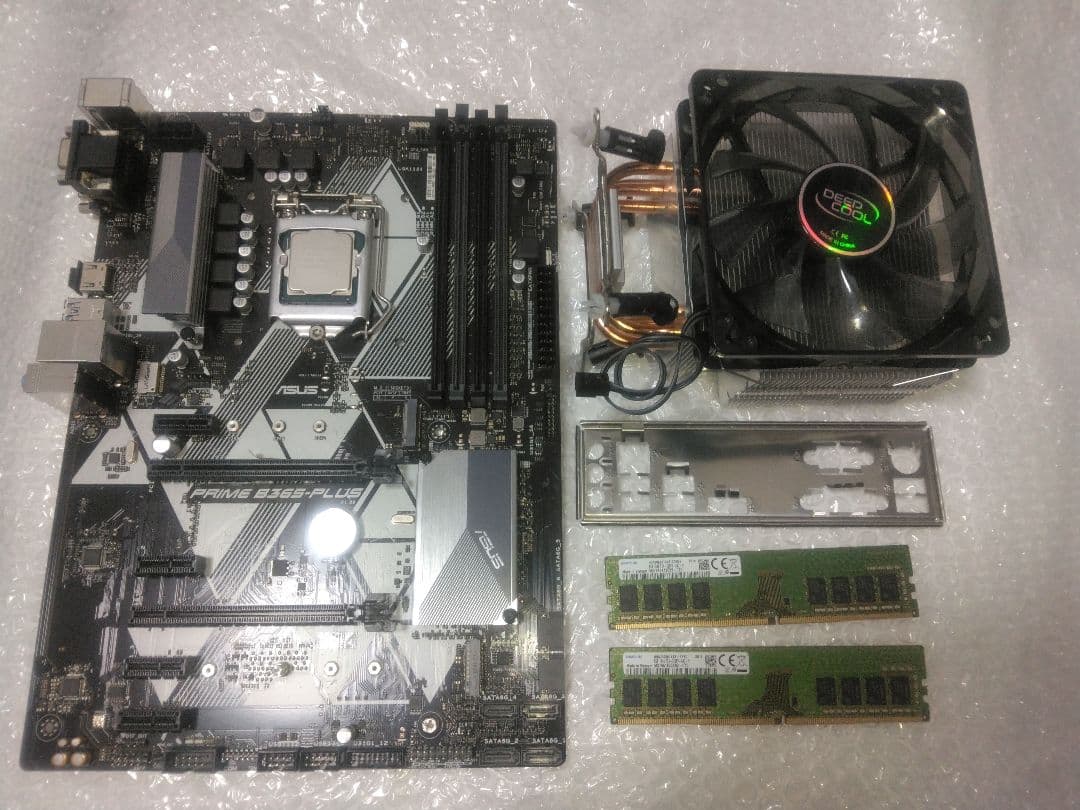 マザボ B365-PLUS,CPU i5 9400F,メモリddr4 8gb 2