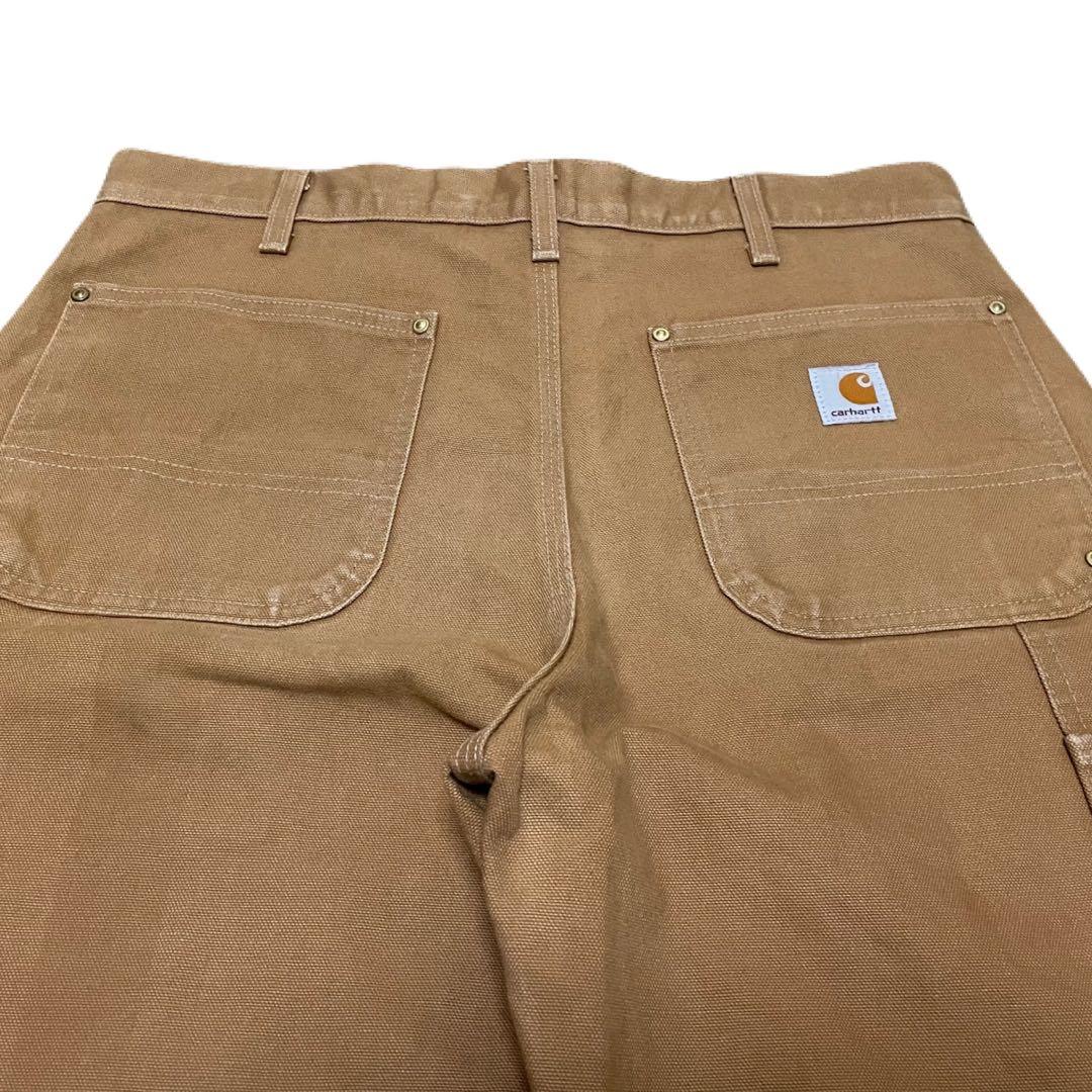 carharttカーハート　ダブルニー　ブラウンダックパンツW34L32