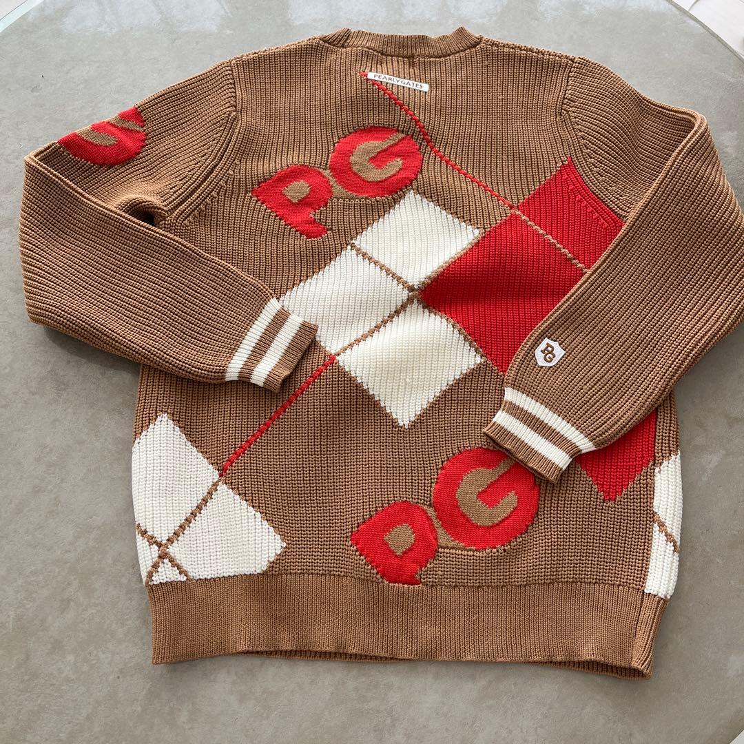 パーリーゲイツ ダイヤモンドパターン セーター