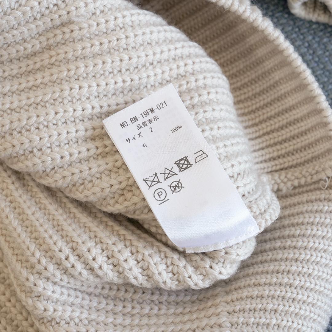 BATONER シグネチャー クルーネック メリノウール ニット 2