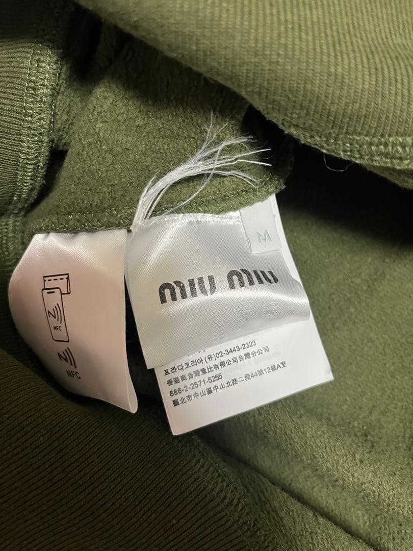 miu miuクラブロゴ スウェットトレーナー　M