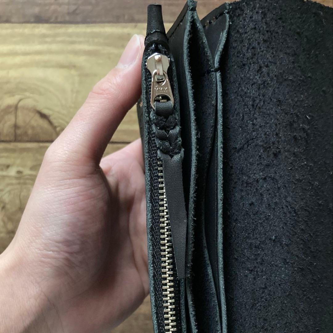 【r.d.o.k】ミドルトラッカーウォレット3層 ブラック アポロコンチョ