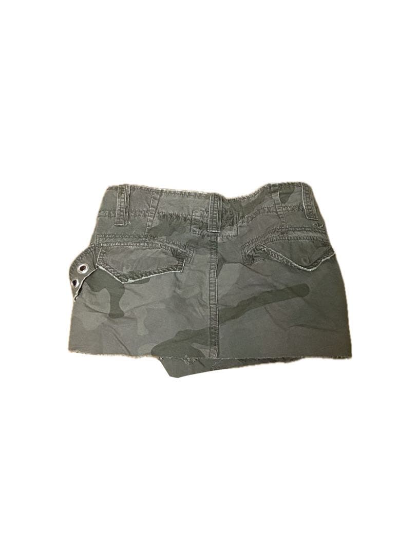 y2k グランジ スカート レッグカバー 迷彩 一点物