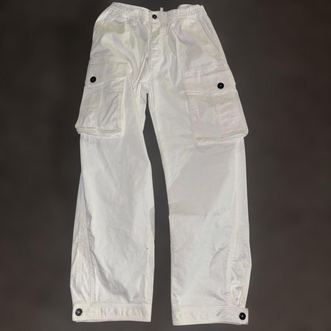 DSQUARED2 カーゴパンツ ホワイト 白 極太 ストリート