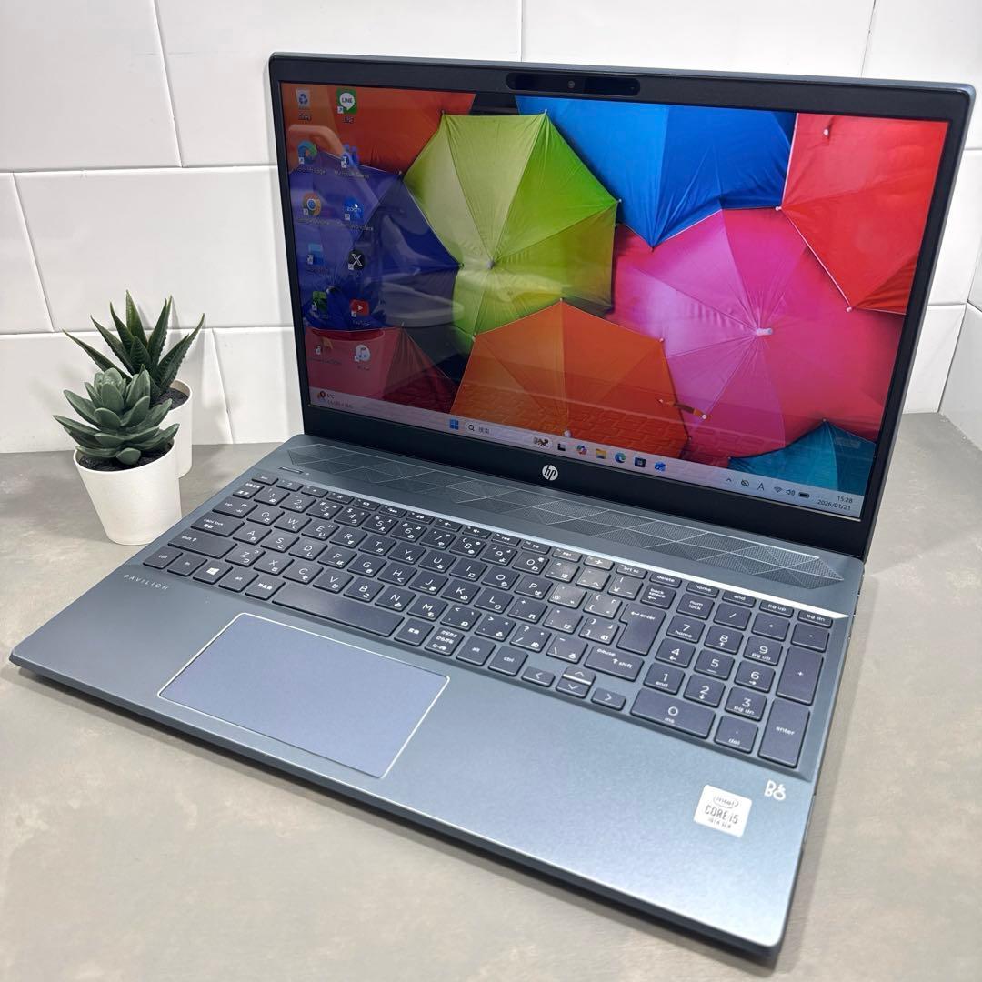 【極上品】HPフォグブルー☘10世代i5☘NVMe512+1TBバッテリ新品