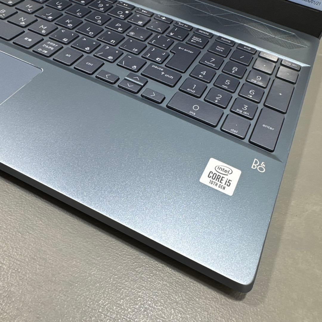 【極上品】HPフォグブルー☘10世代i5☘NVMe512+1TBバッテリ新品